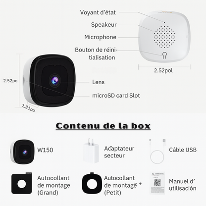 CamDiscrète Glesera pour fenêtre
