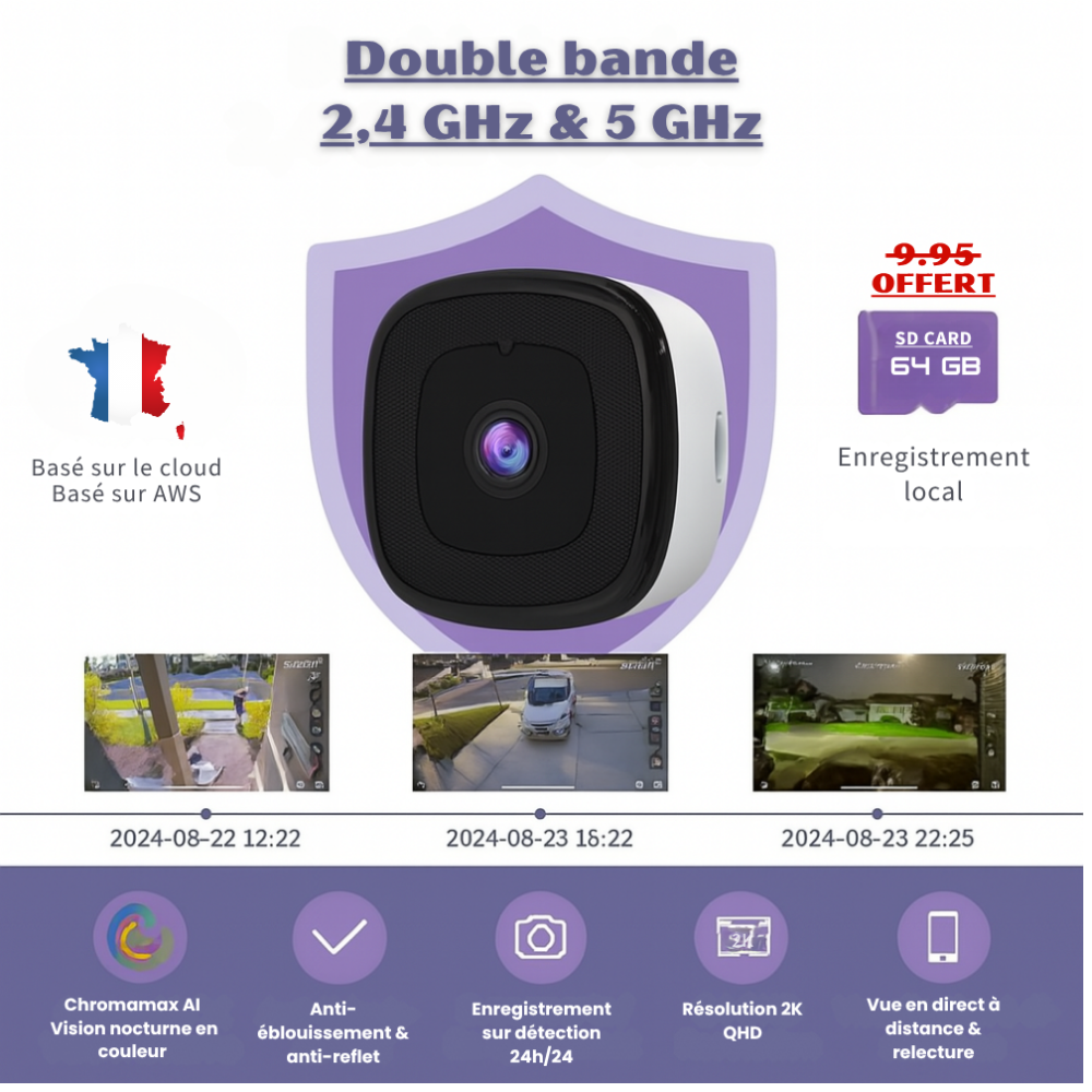 CamDiscrète Glesera pour fenêtre