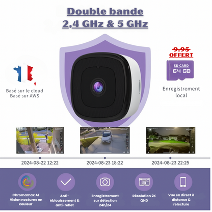 CamDiscrète Glesera pour fenêtre